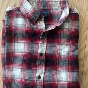 Croft & Barrow Red and Black Plaid Shirt
